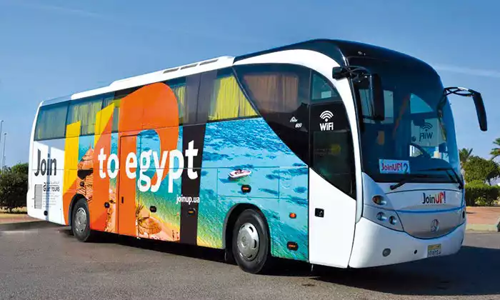 Bus Join UP! meets its tourists in Egypt